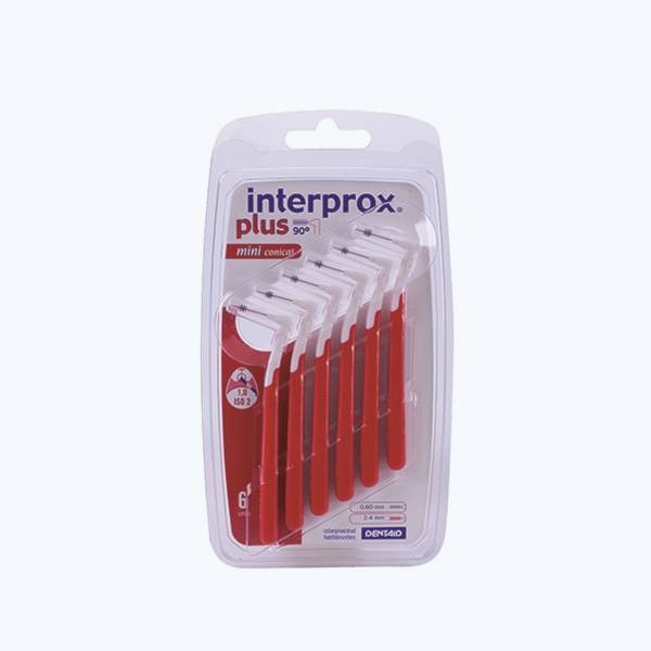 Interprox Plus Ragers | Mini Conical | 2 - 4mm | Rood | 6 stuks